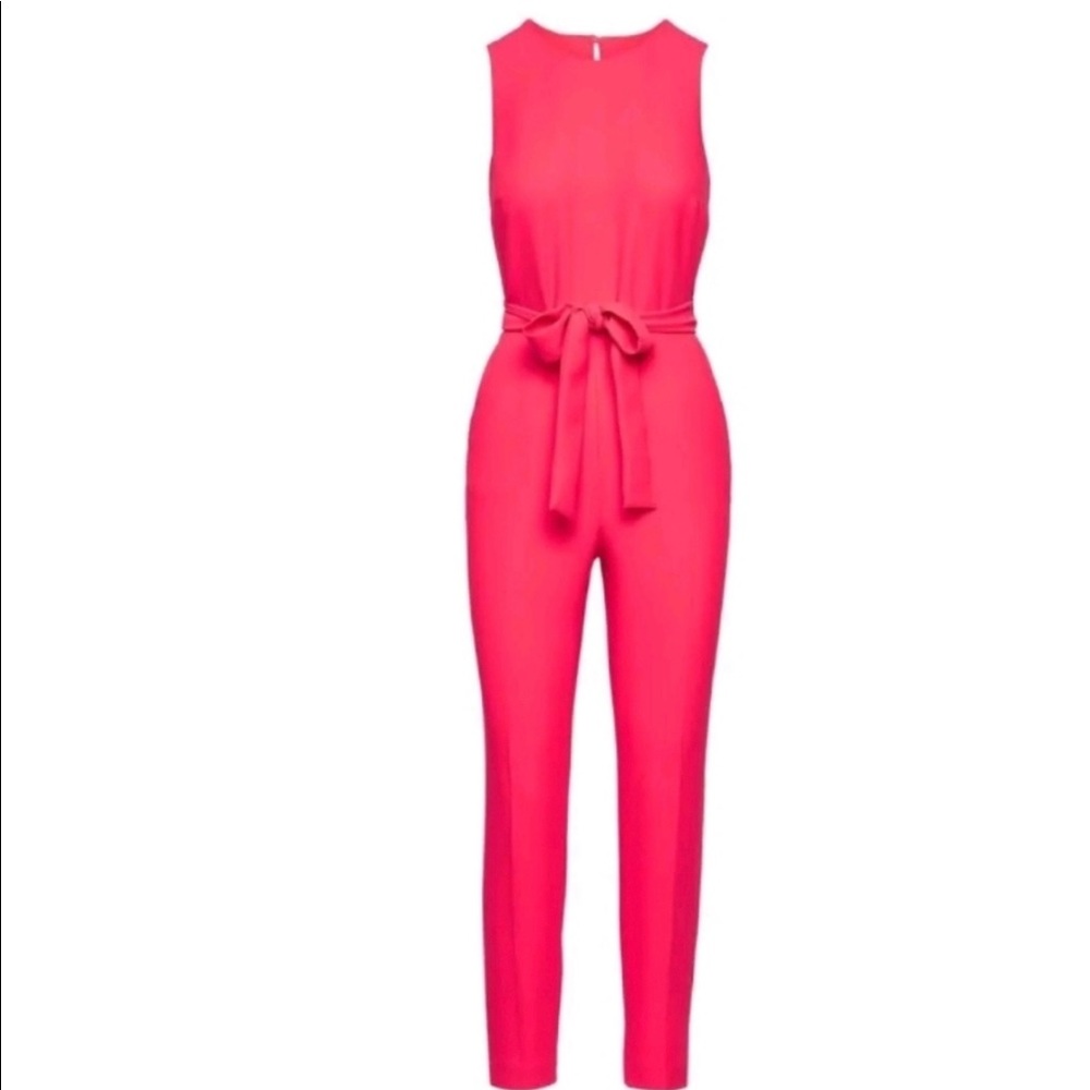 Banana Republic Hot Pink Belted Jumpsuit Size 6